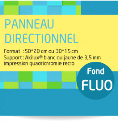 Panneau directionnel. Panneau Fléchage