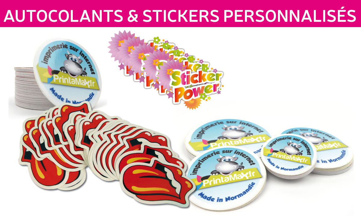 Stickers personnalisés - Autocollant personnalisé sur mesure pas cher