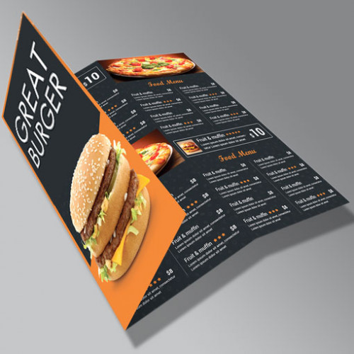 Menu format 63x29,7 cm