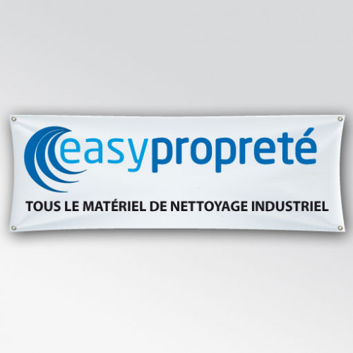 Impression banderole epaisse de 80 cm de largeur sur PVC de 510g