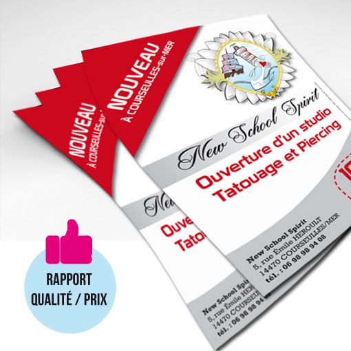 Impression flyer A6 10x15 cm  recto verso pas cher: prix en ligne